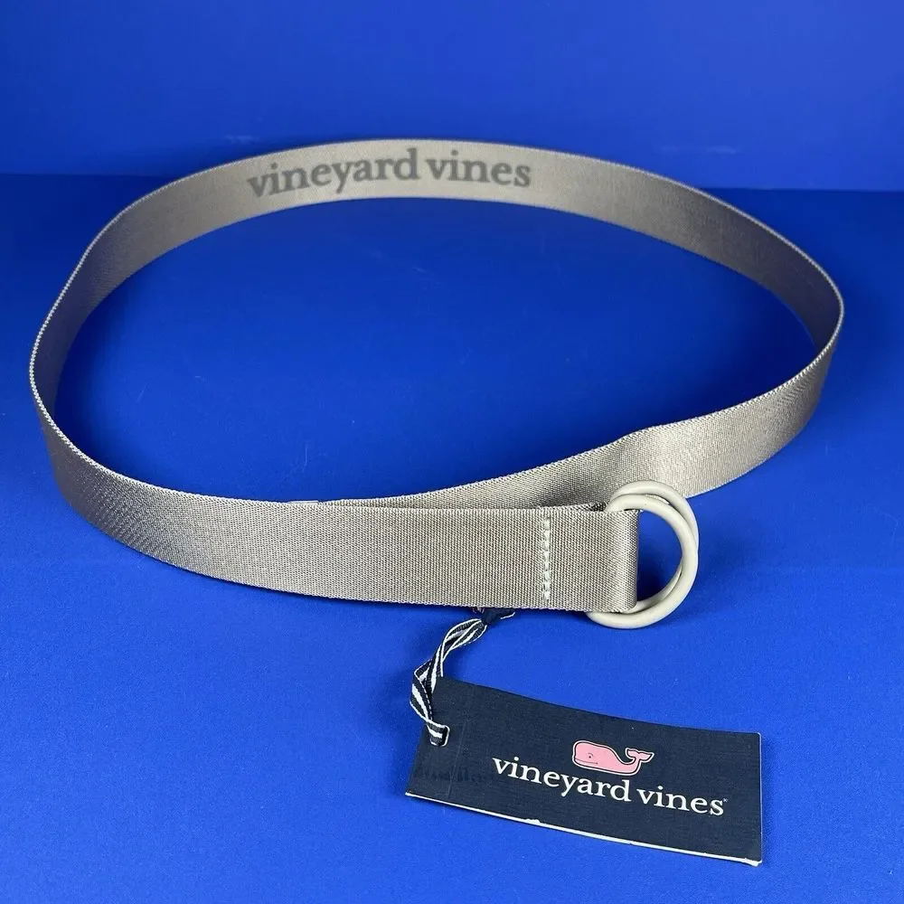 Vineyard Vines Men's Large Neon Pop On The Go Belt Stone MSRP‎ $78 NWT